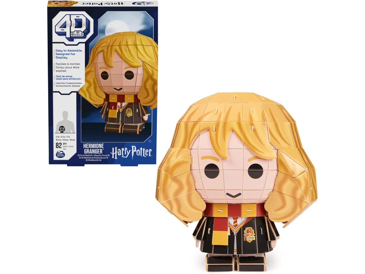 Puzzle 4D Build Hermione a tema Harry Potter, kit di modellismo da 82 pezzi per ragazzi e adulti, 12+ anni - Spin Master