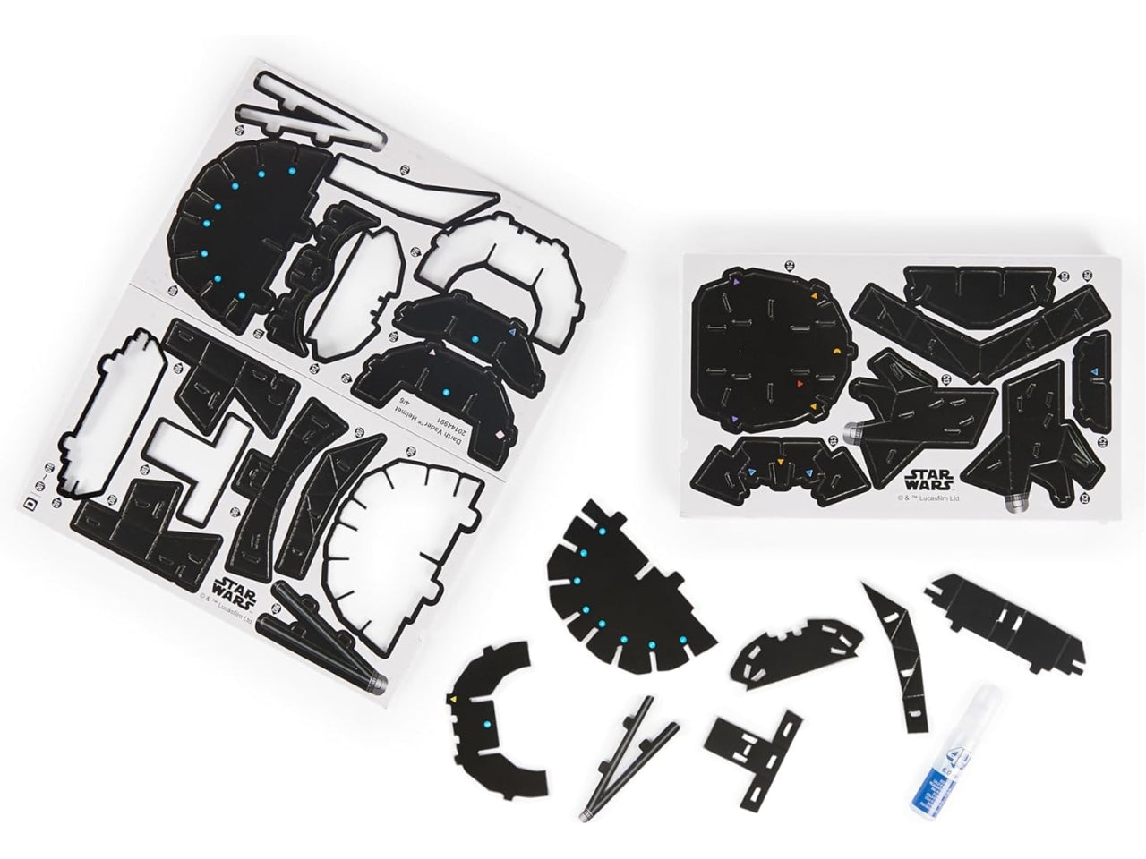 Puzzle 4D Build Darth Vader maschera Star Wars, kit di modellismo da 83 pezzi per ragazzi e adulti, 12+ anni - Spin Master