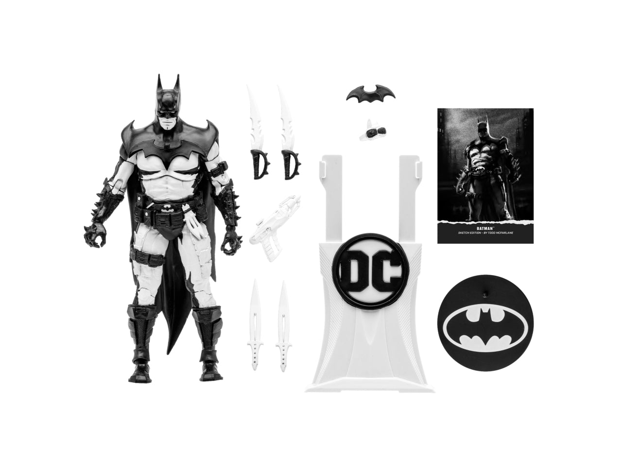 Dc multiverse line art 18cm - batman di todd mc farlane -edizione limitata