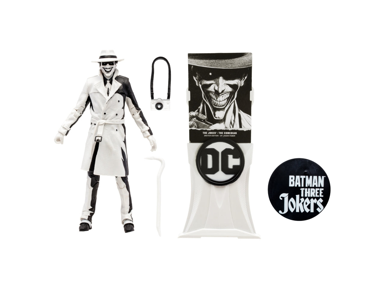 Dc multiverse line art 18cm - joker the comedian - edizione limitata