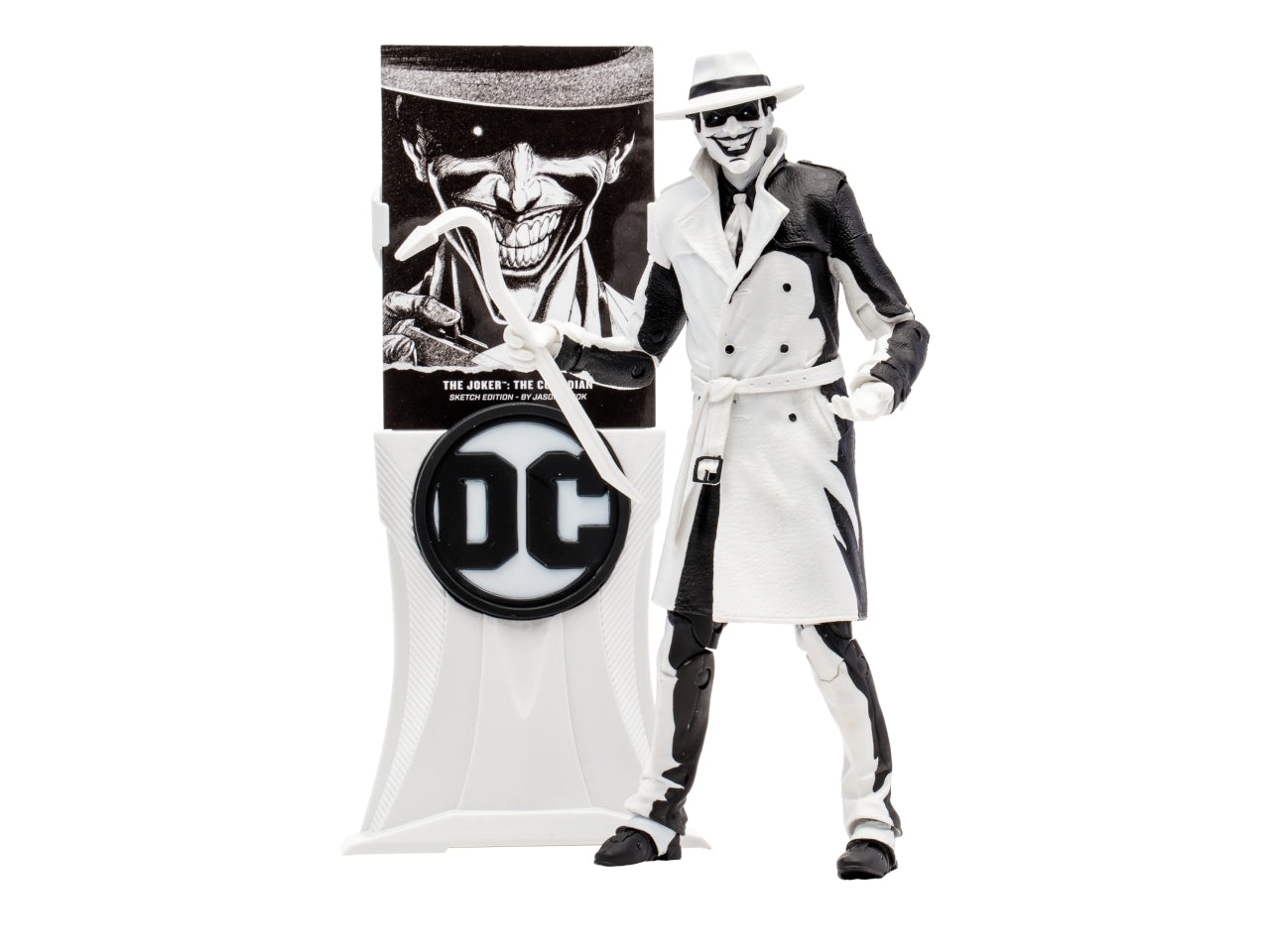 Dc multiverse line art 18cm - joker the comedian - edizione limitata