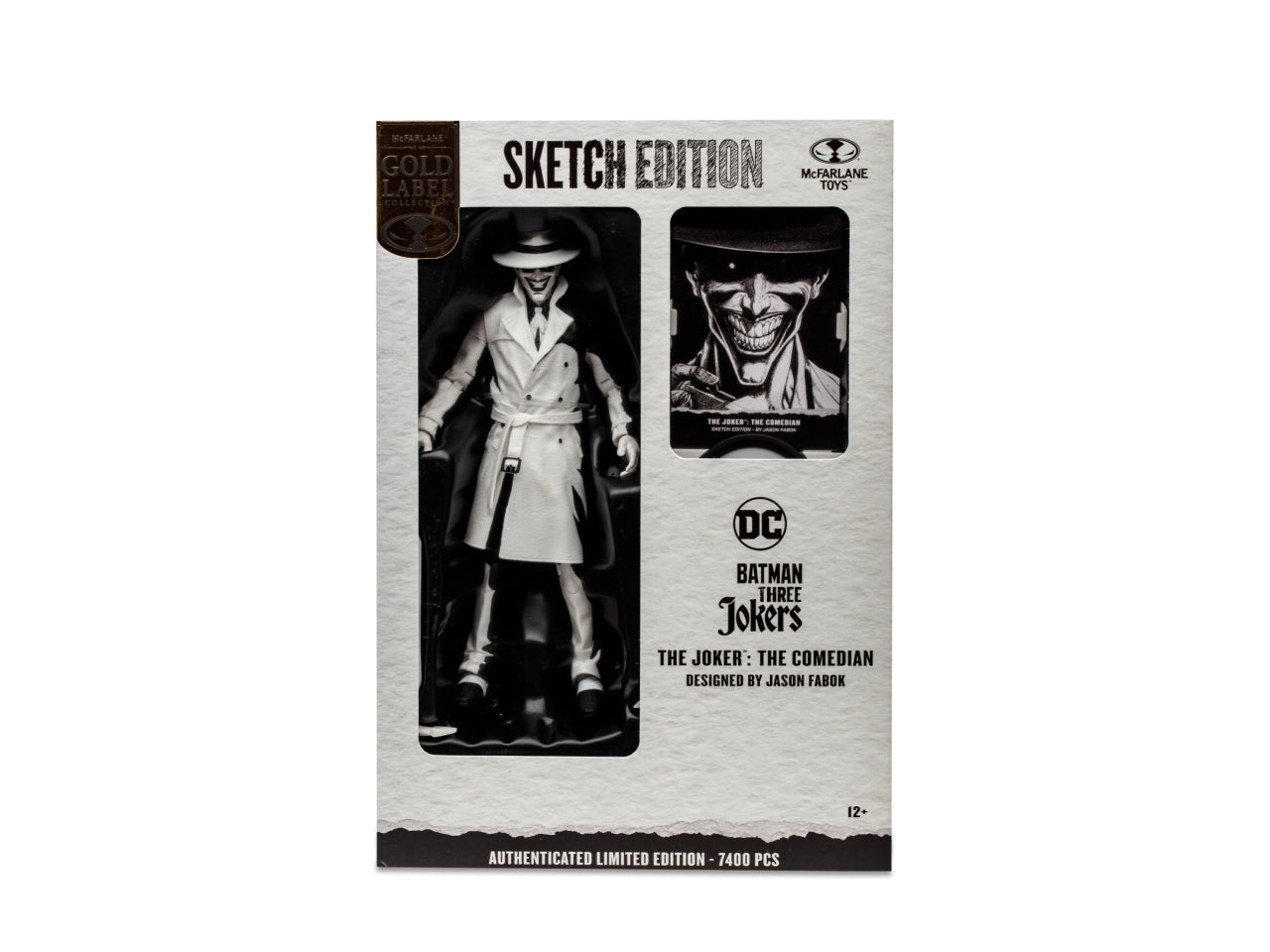 Dc multiverse line art 18cm - joker the comedian - edizione limitata