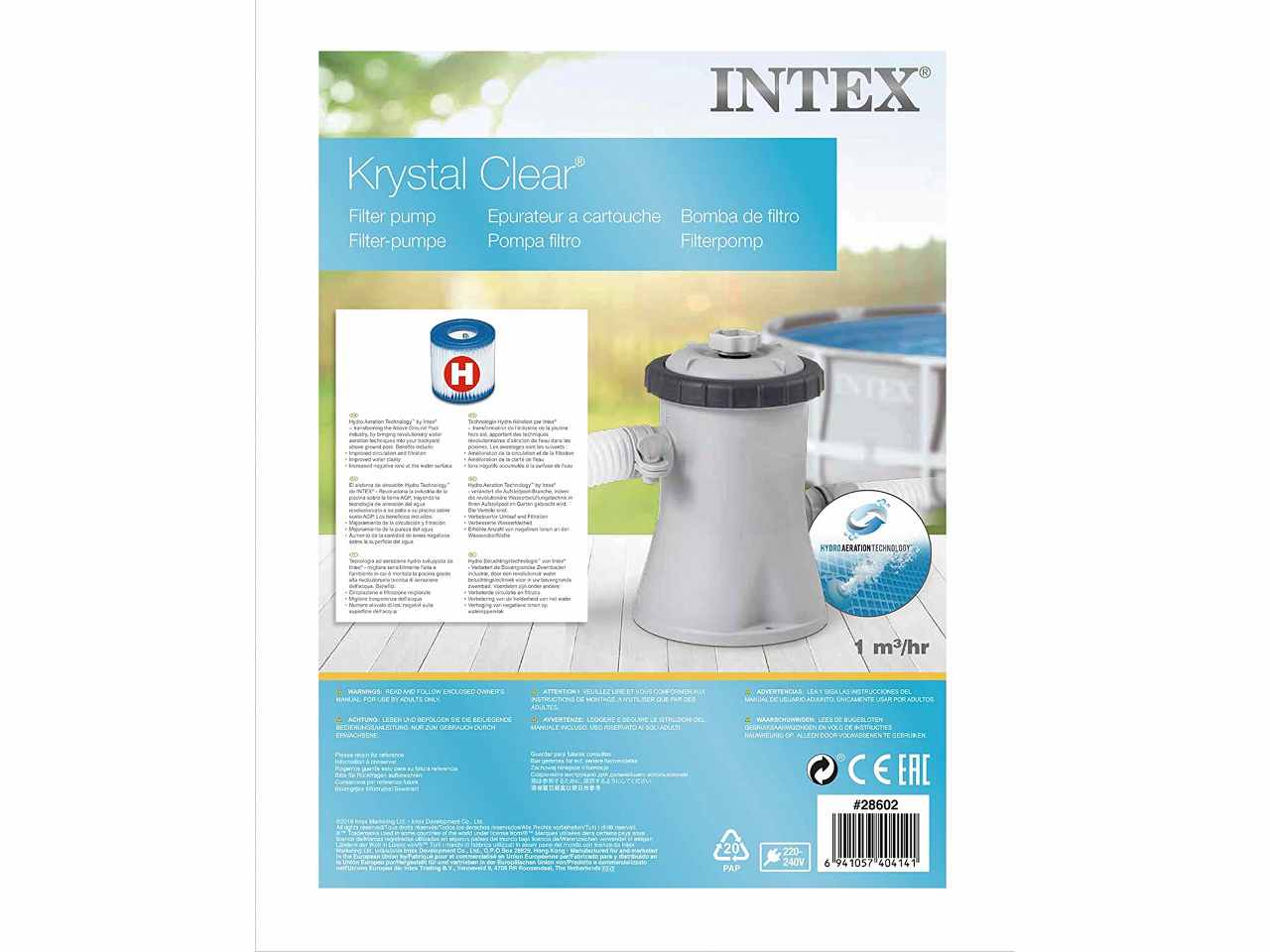 Pompa filtro easy frame x piscina 244-305 28602