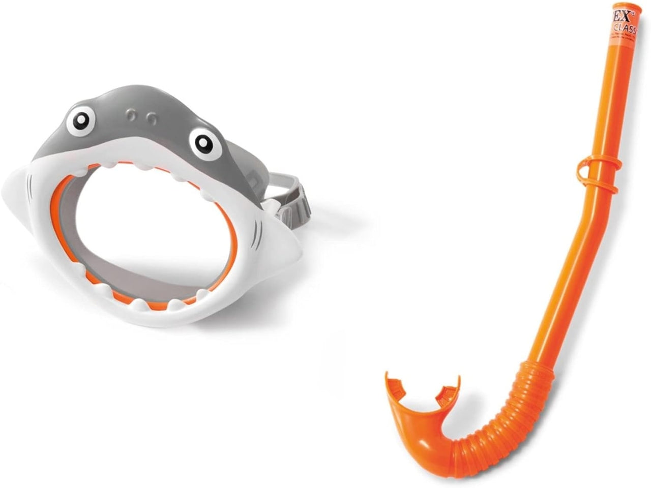 Set maschera squaletto e boccaglio in plastica, colore assortiti - taglia 3/8 anni - Intex