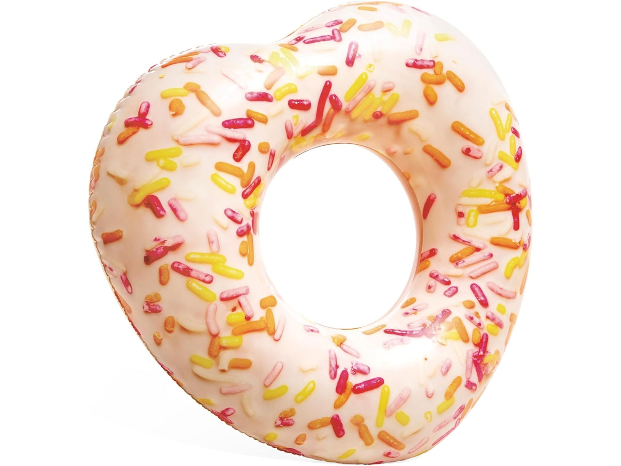 Ciambella gonfiabile donut cuore in vinile multicolor - 104x99x25 cm - Intex