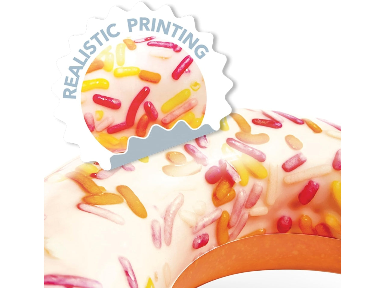 Ciambella gonfiabile donut cuore in vinile multicolor - 104x99x25 cm - Intex