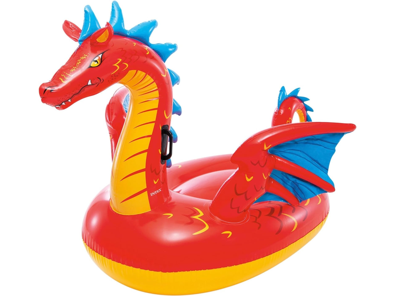 Drago gonfiabile cavalcabile in vinile multicolor carico max 40 kg - 198x173 cm - Intex