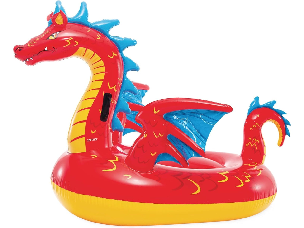 Drago gonfiabile cavalcabile in vinile multicolor carico max 40 kg - 198x173 cm - Intex