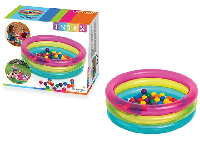 Piscina baby 3 anelli 86x25 48674np
