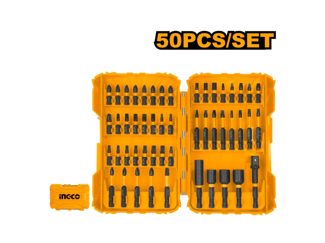 Punte per avvitatore a percussione impact set da 50 punte