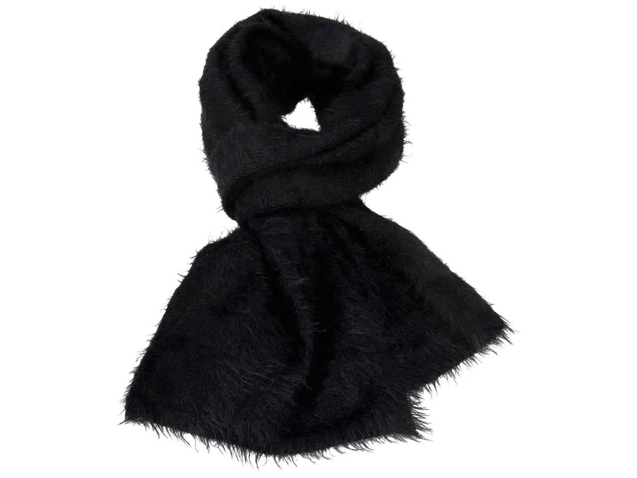 Sciarpa gai mattiolo 100% poliestere colore nero con box misura 190x50cm
