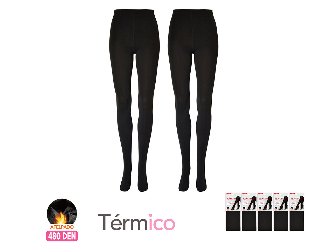 Collant termici da donna colore nero 480 denari