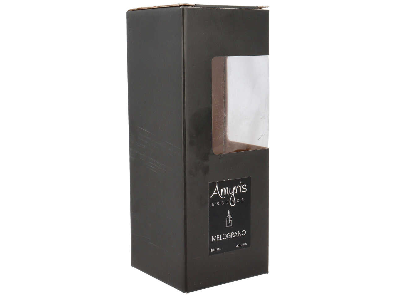 Diffusore con bacchette e fiore verde petrolio 500ml al melograno
