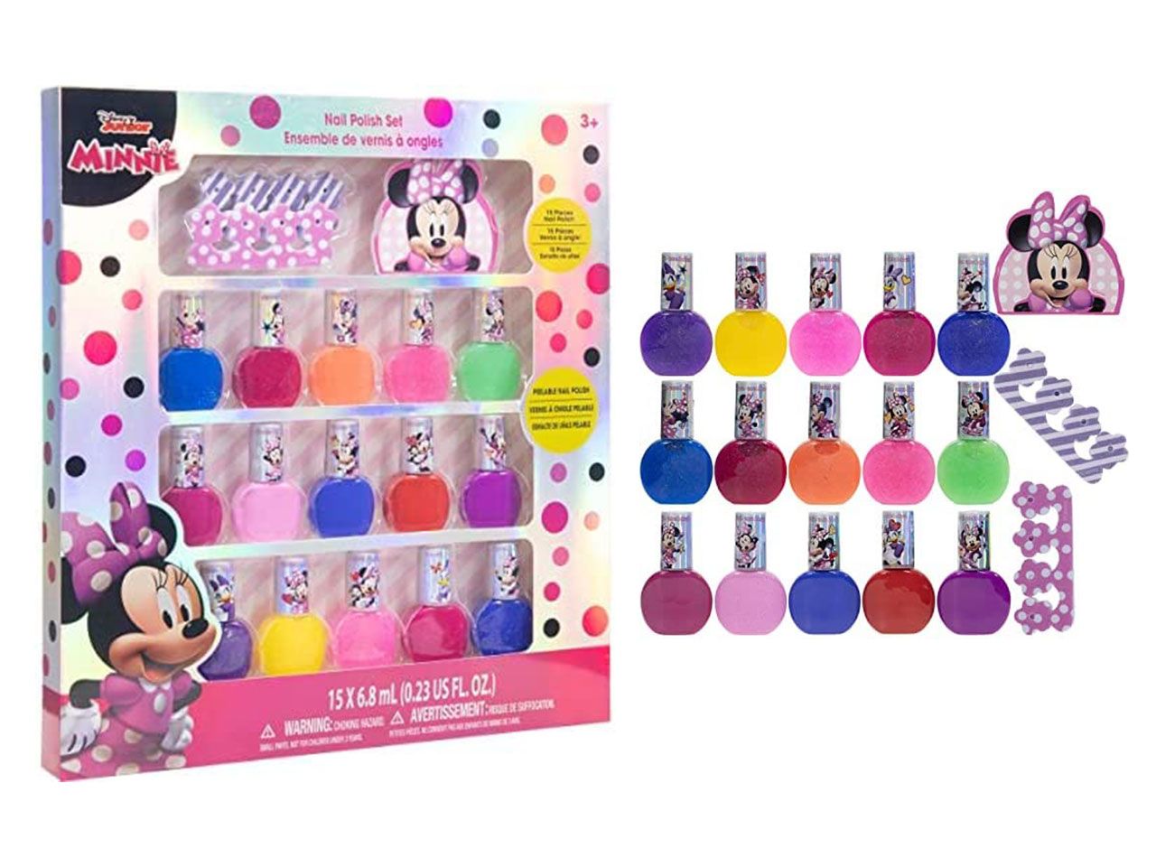 Minnie make up smalto per unghie 18 accessori con stickers