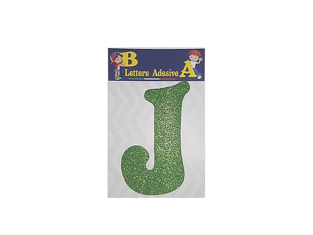 Lettera verde j 12cm