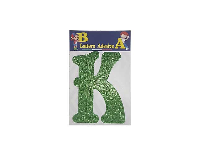 Lettera verde k 12cm