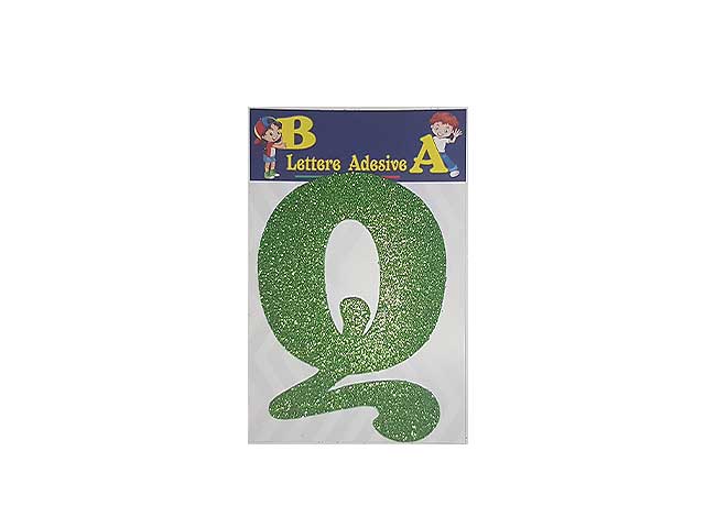 Lettera verde q 12cm
