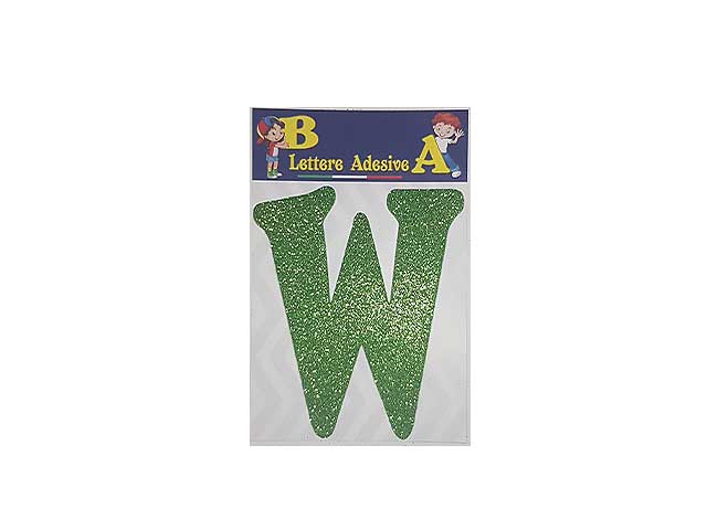 Lettera verde w 12cm