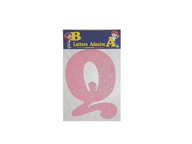 Lettera rosa q 12cm