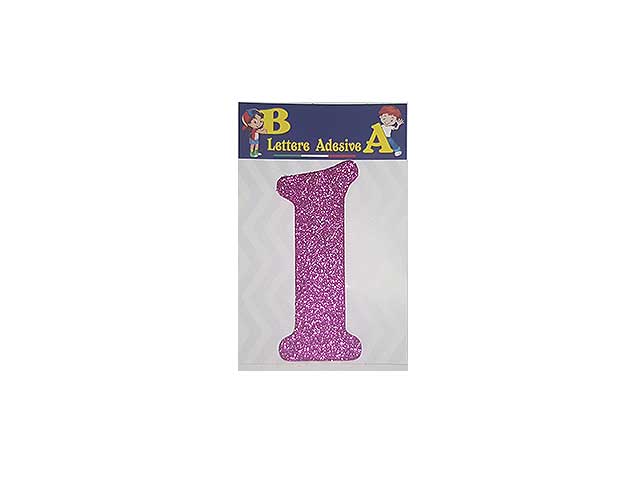 Lettera fucsia i 12cm