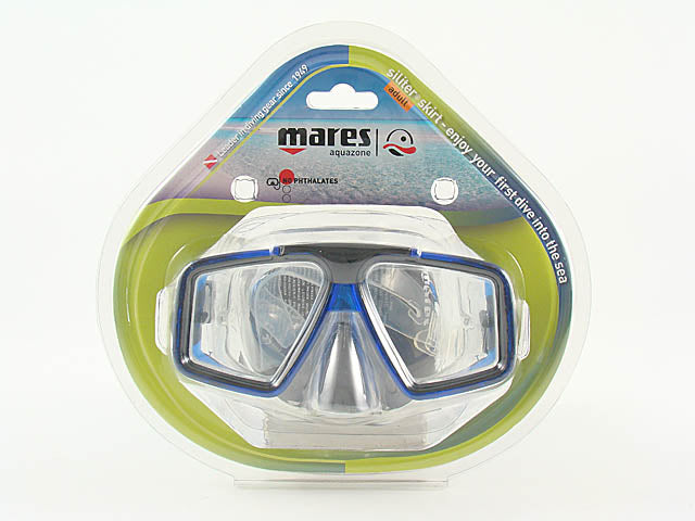 Maschera da sub in siliter per adulto starfish colore blu e celeste