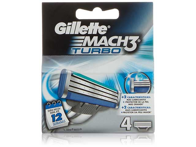 Gilette mach3 ricambi 4 pezzi