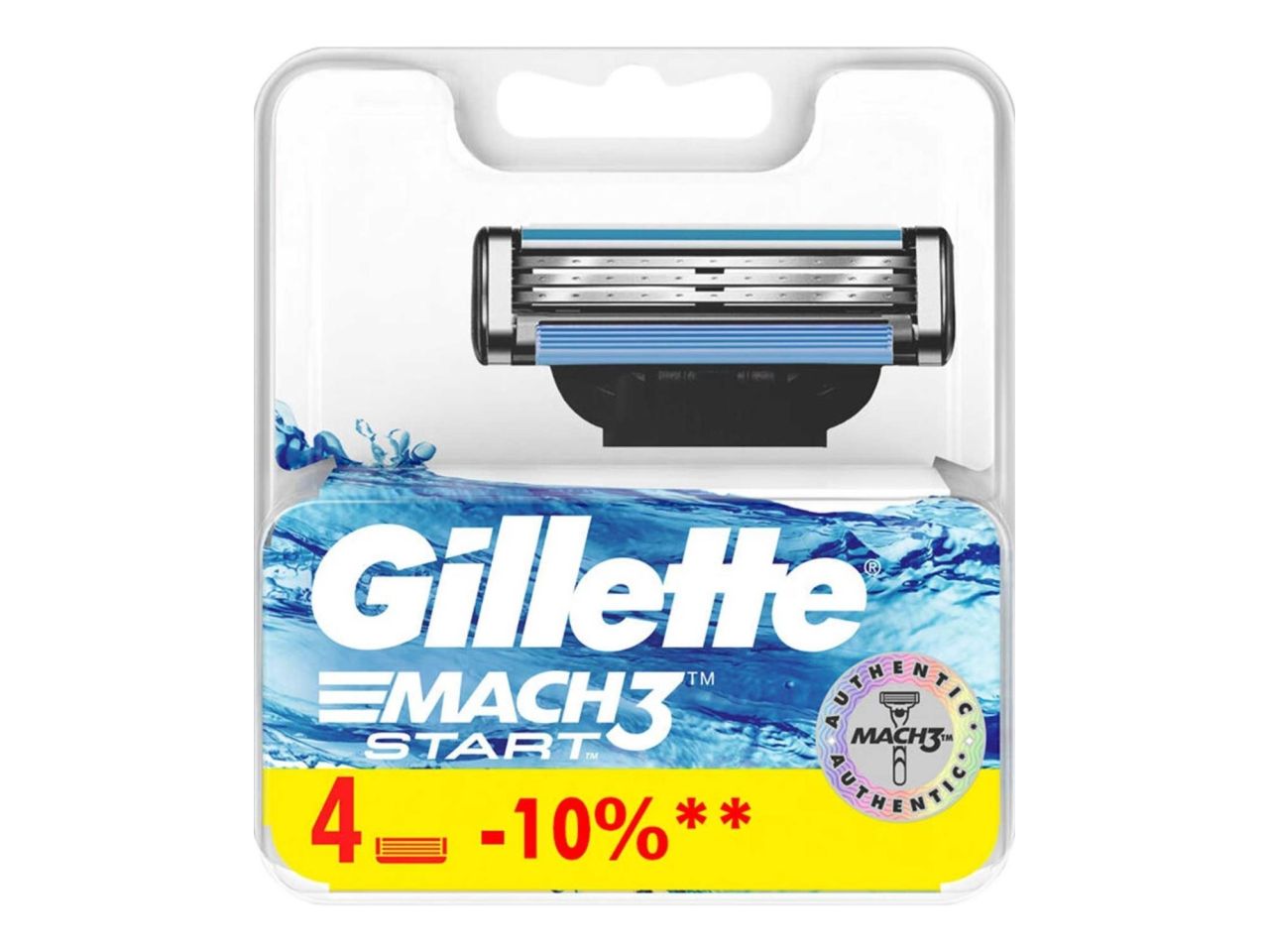 Gillette mach3 start ricariche - confezione da 4 ricambi $