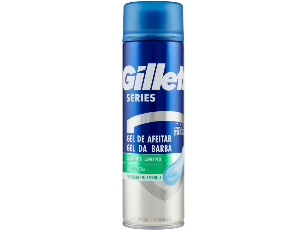 Gel da Barba Gillette Series Pelli Sensibili Formula con Aloe Vera, Calmante e Lenitivo 200 ml $