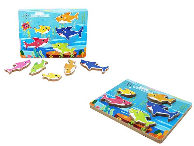 Gioco baby shark puzzle in legno6054918