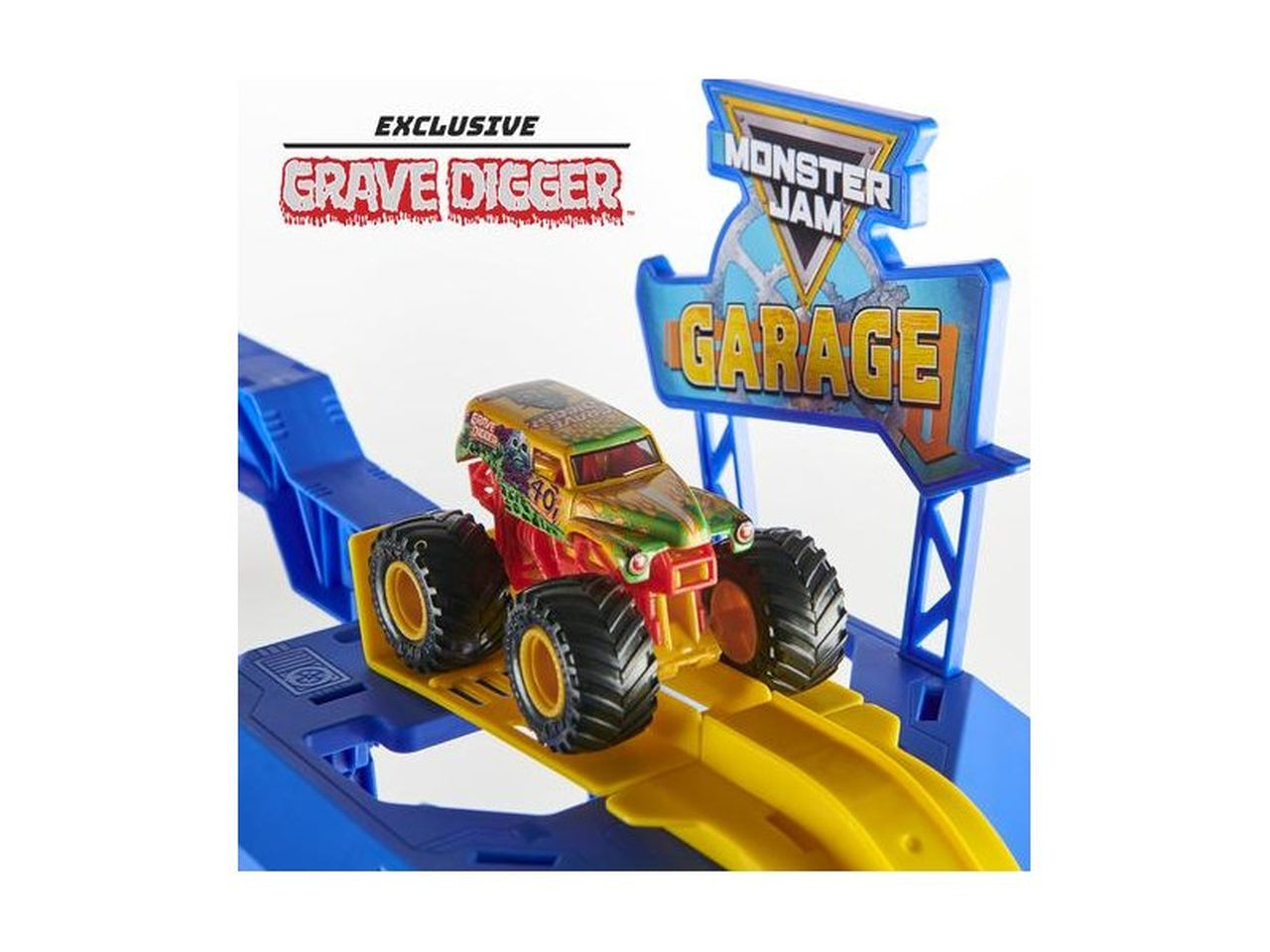 Monster Jam garage con luce e suoni e 1 auto inclusa, per bambini di 3+ anni