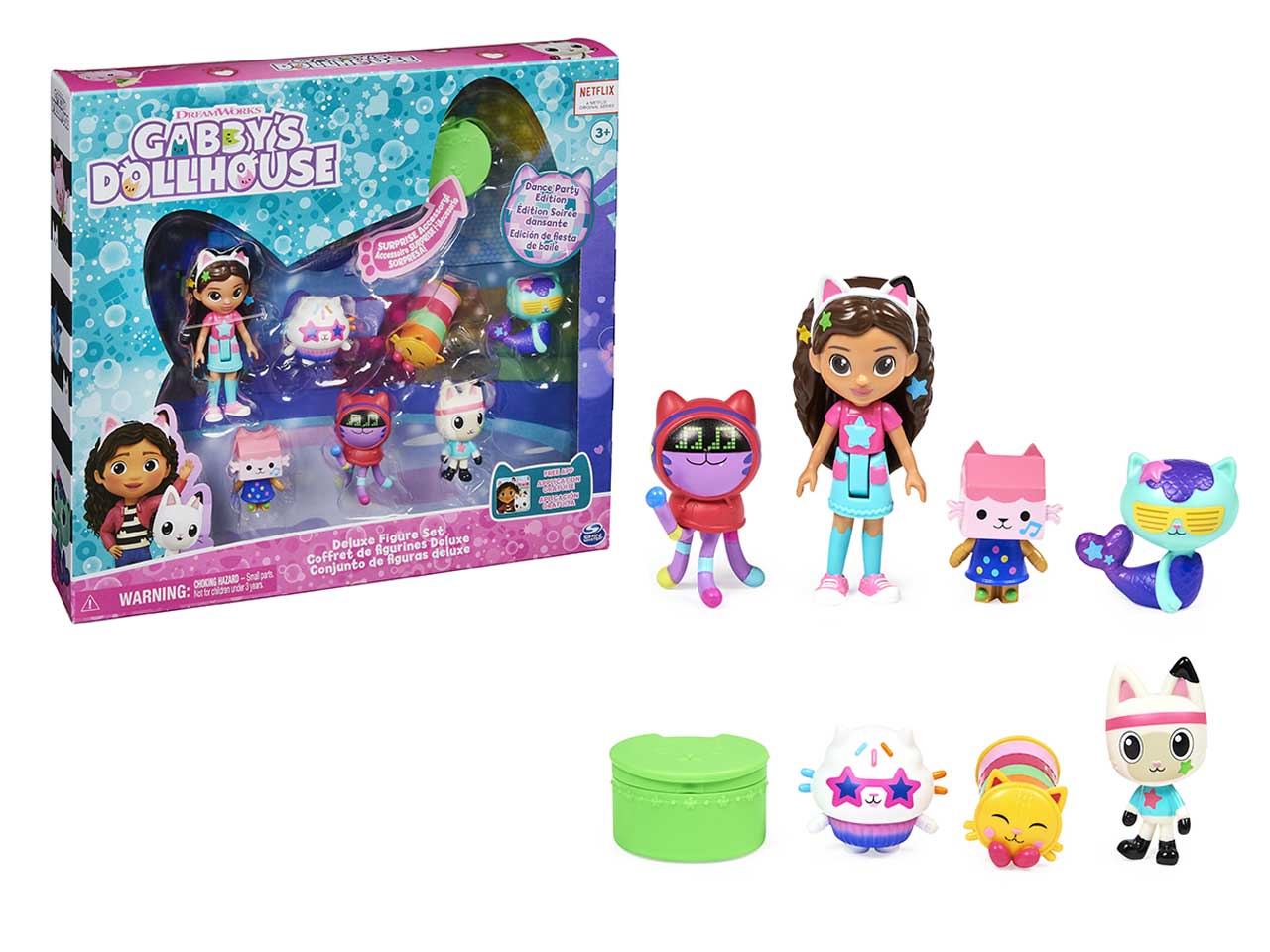 Gabby's dollhouse nuovo set deluxe con personaggi versione dance