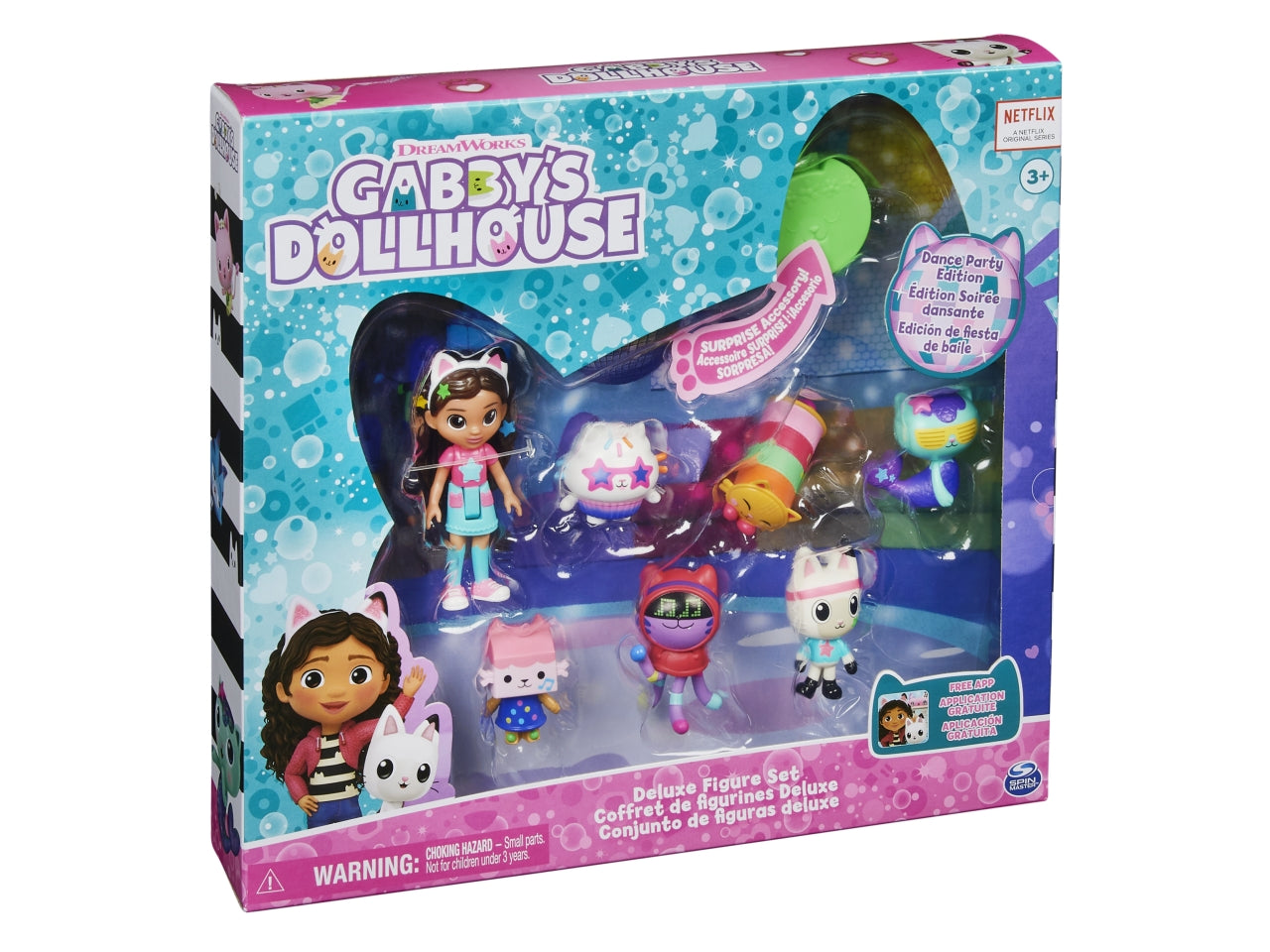 Gabby's dollhouse nuovo set deluxe con personaggi versione dance