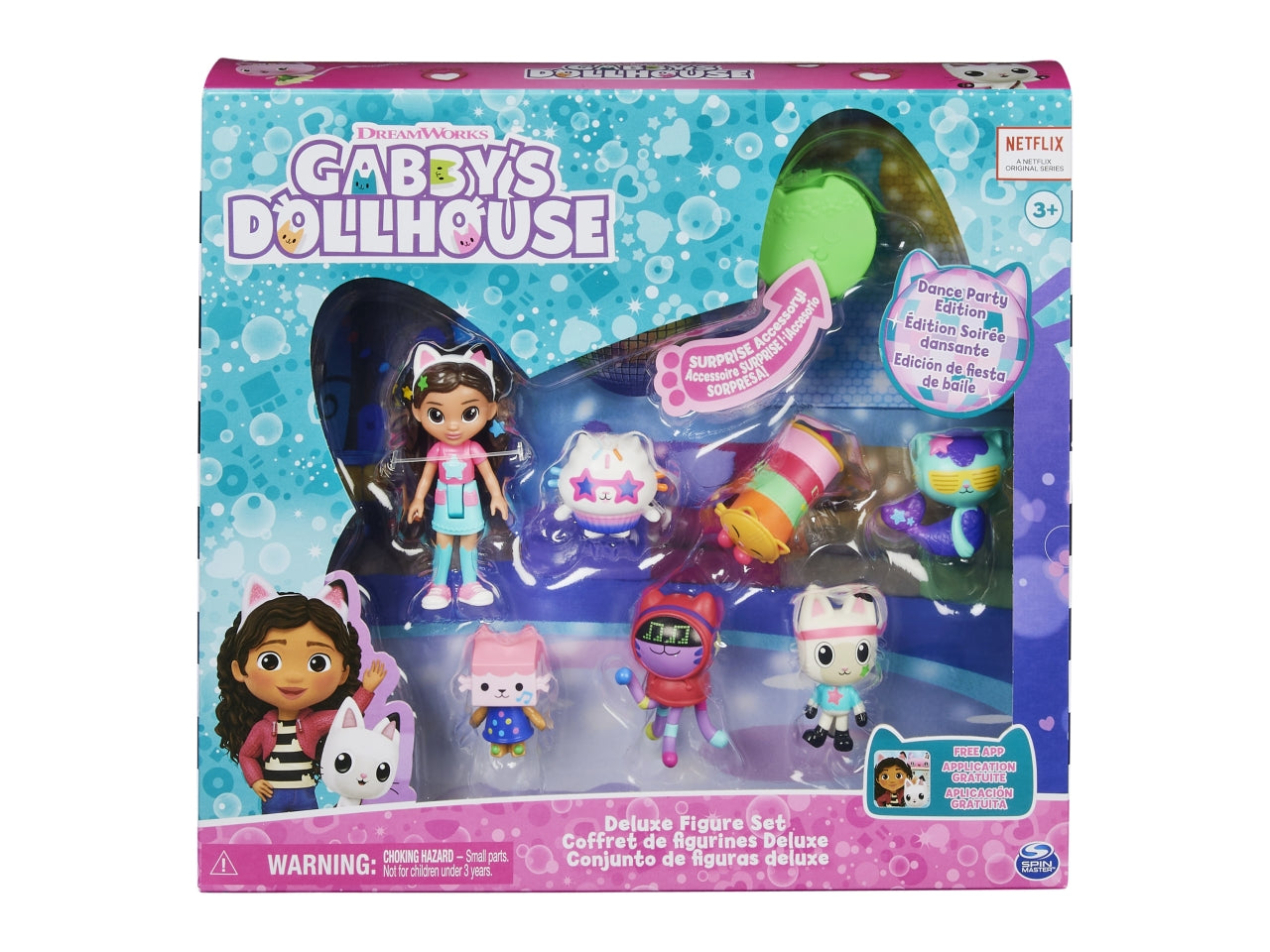 Gabby's dollhouse nuovo set deluxe con personaggi versione dance