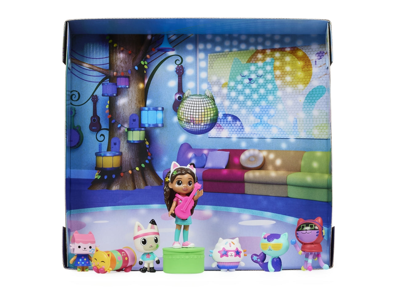 Gabby's dollhouse nuovo set deluxe con personaggi versione dance