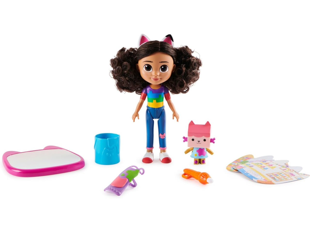 Gabby's Dollhouse, Set di Gioco Deluxe Crea con Gabby, Bambola e Accessori con lavagnetta e Pennello ad Acqua, Bambine dai 3 Anni in su - Spin Master