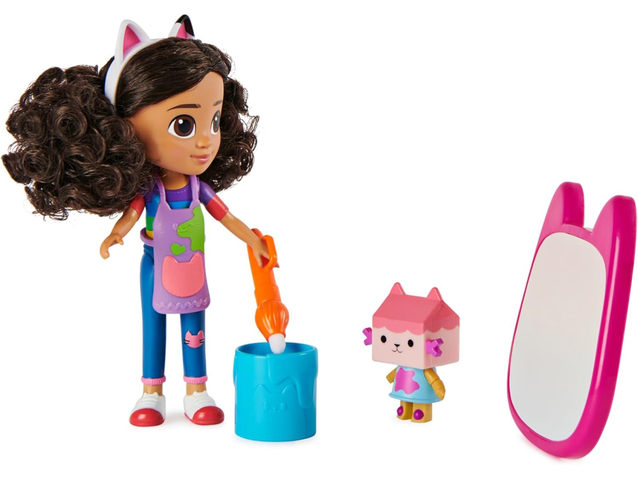 Gabby's Dollhouse, Set di Gioco Deluxe Crea con Gabby, Bambola e Accessori con lavagnetta e Pennello ad Acqua, Bambine dai 3 Anni in su - Spin Master