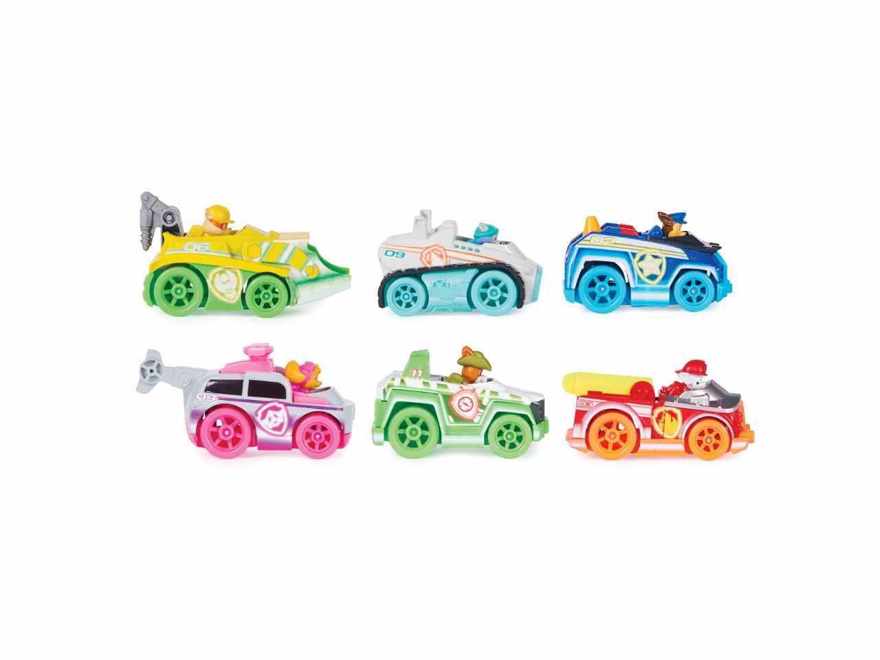 Paw patrol die-cast neon 6 pers.6064139