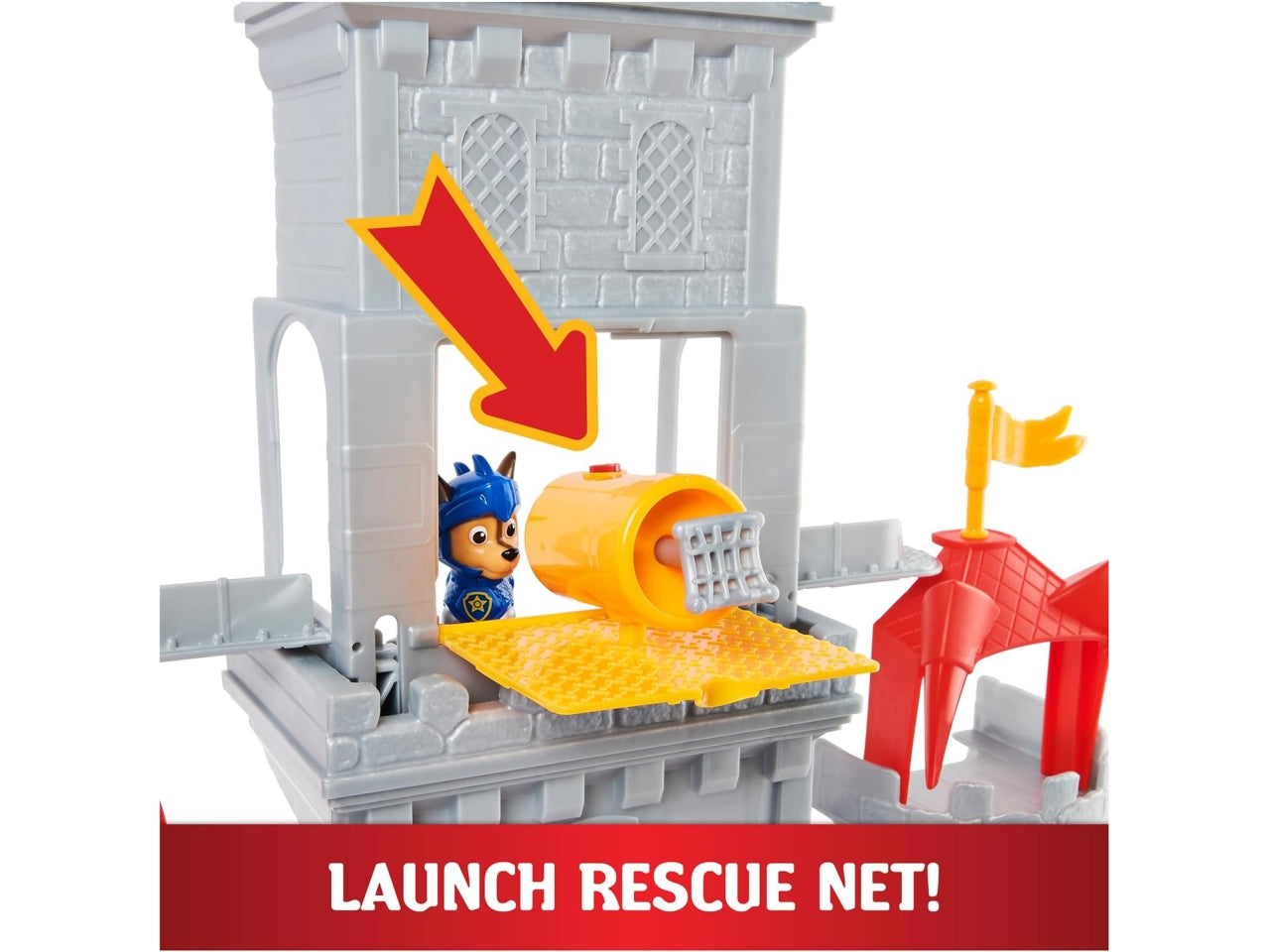Set da gioco Paw Patrol, Rescue Knights Castle HQ trasformabile da 11 pezzi con Chase e mini personaggi d'azione del drago Draco per bambini dai 3 anni in su | Spin Master