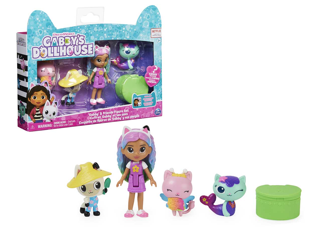 Gabby's dollhouse pack da 4 personaggi