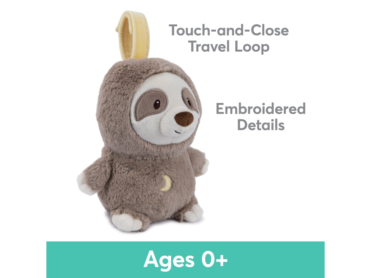 Bradipo della nanna baby gund, peluche sonoro con 6 melodie, per neonati 0+ - Spin Master