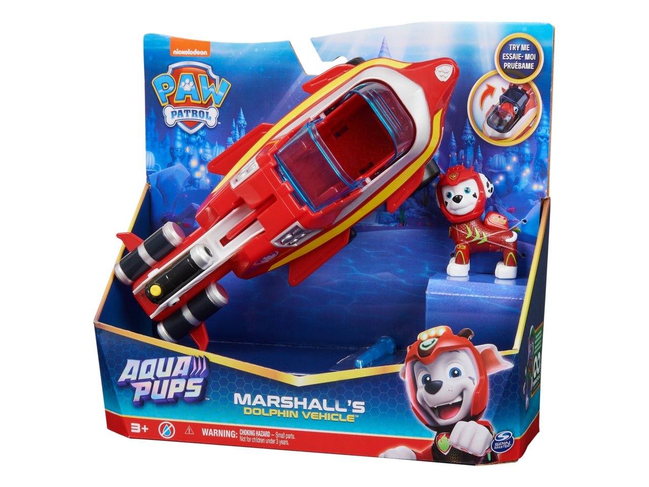 Paw patrol veicolo tematizzato aqua pups marshall