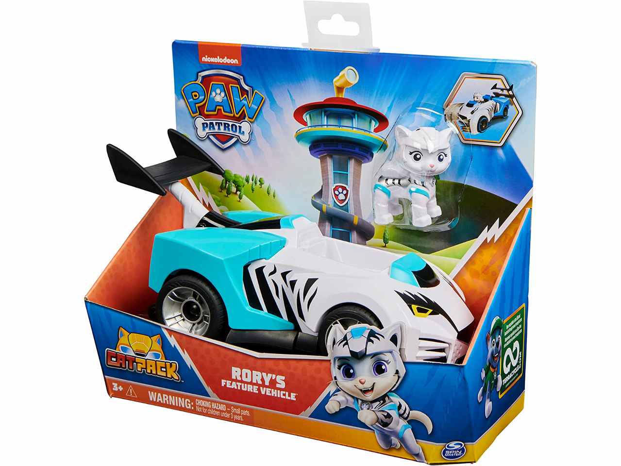 Paw patrol veicolo tematizzato cat pack di rory