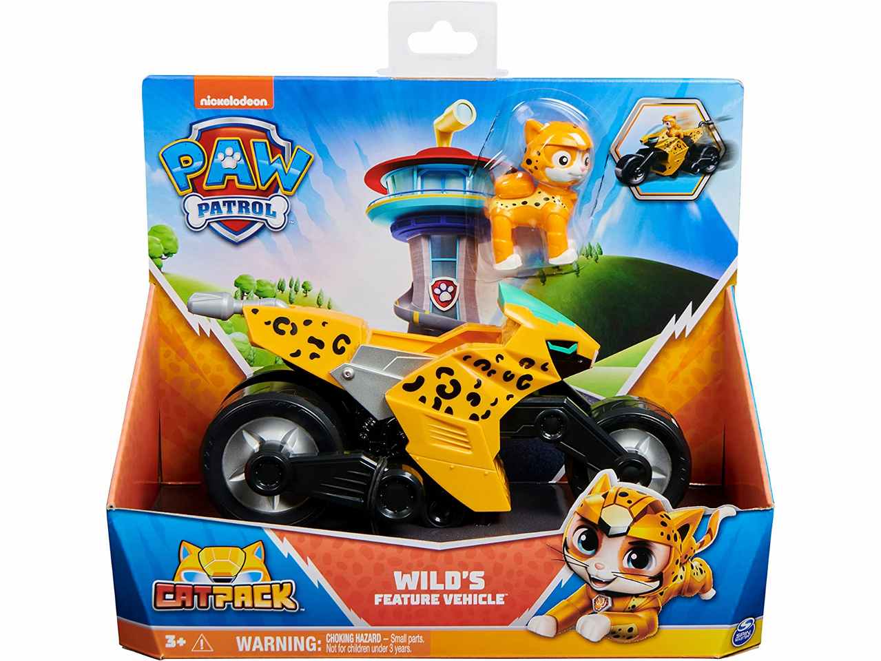 Paw patrol veicolo tematizzato cat pack di wild