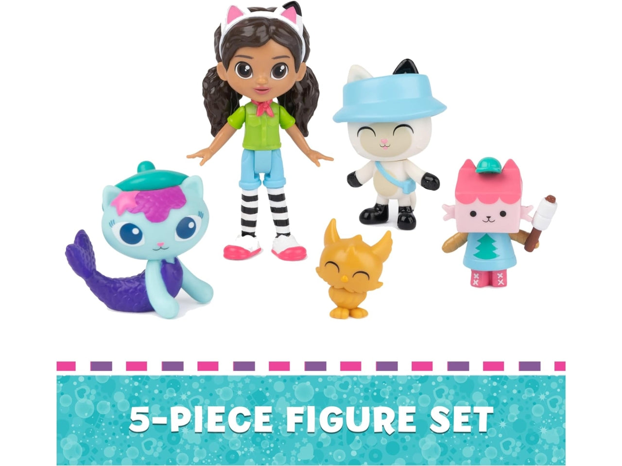 Gabby's Dollhouse, 4 personaggi e scatola sorpresa, versione campeggio, per bambine dai 3+ anni - Spin master