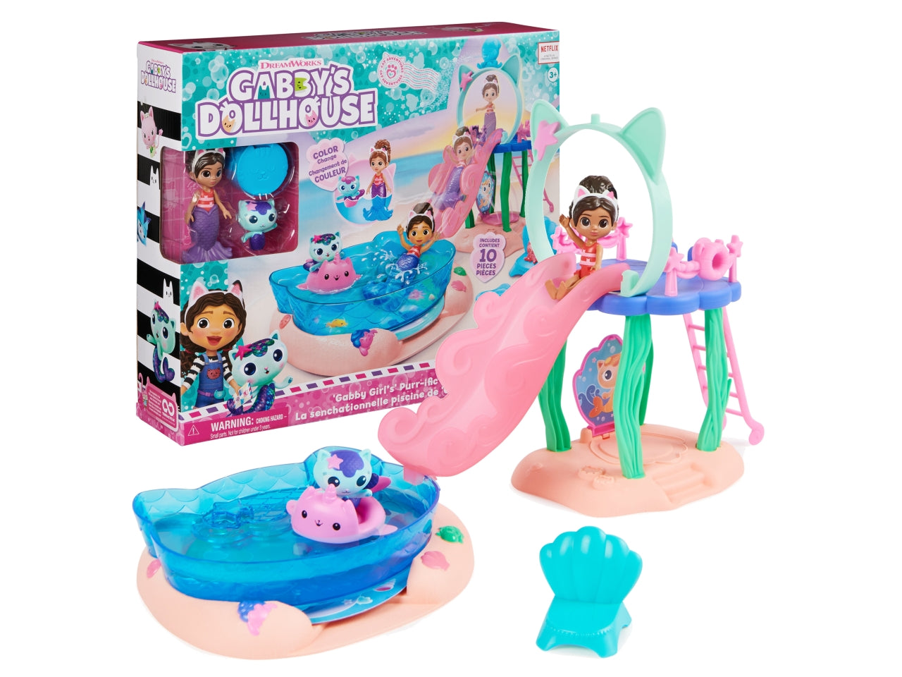 Gabby's dollhouse la piscina di gabby