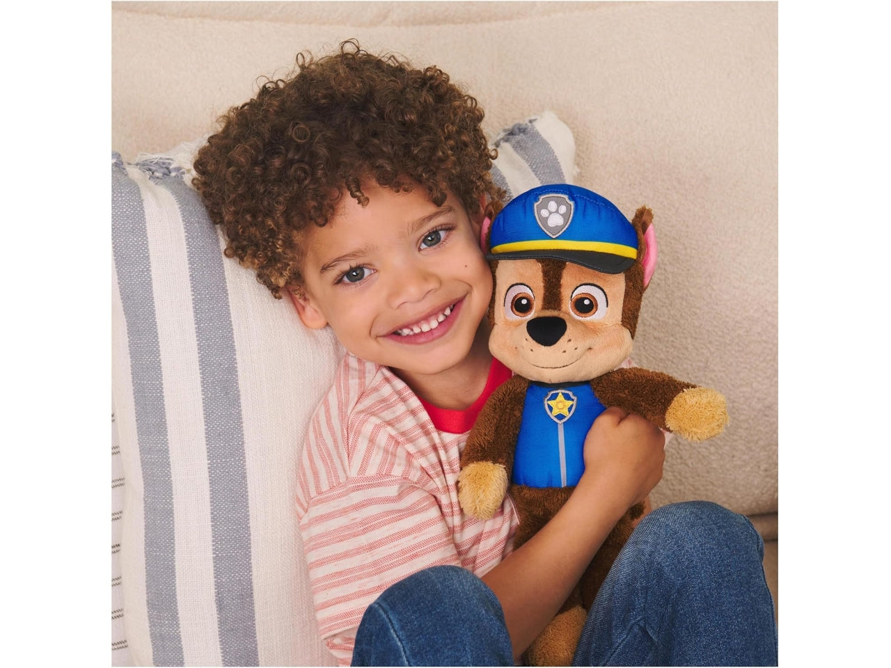 Paw Patrol, morbido peluche di Chase poliziotto, 33 cm per bambini da 1+ anni - Spin Master