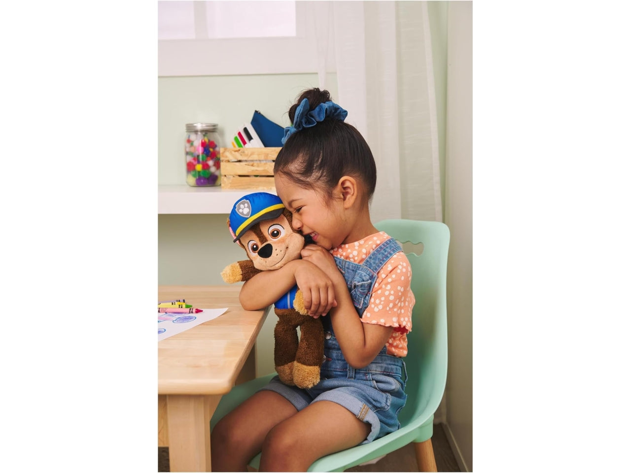 Paw Patrol, morbido peluche di Chase poliziotto, 33 cm per bambini da 1+ anni - Spin Master