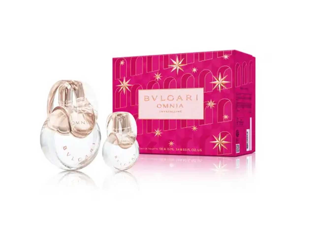 Bulgari omnia crystalline eau de toilette 100ml + eau de toilette 15ml coffret $