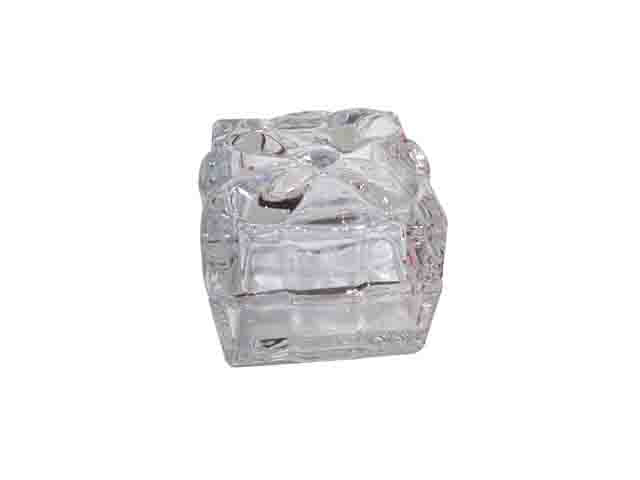 L.vetro scatola fiocco 7x7 14523