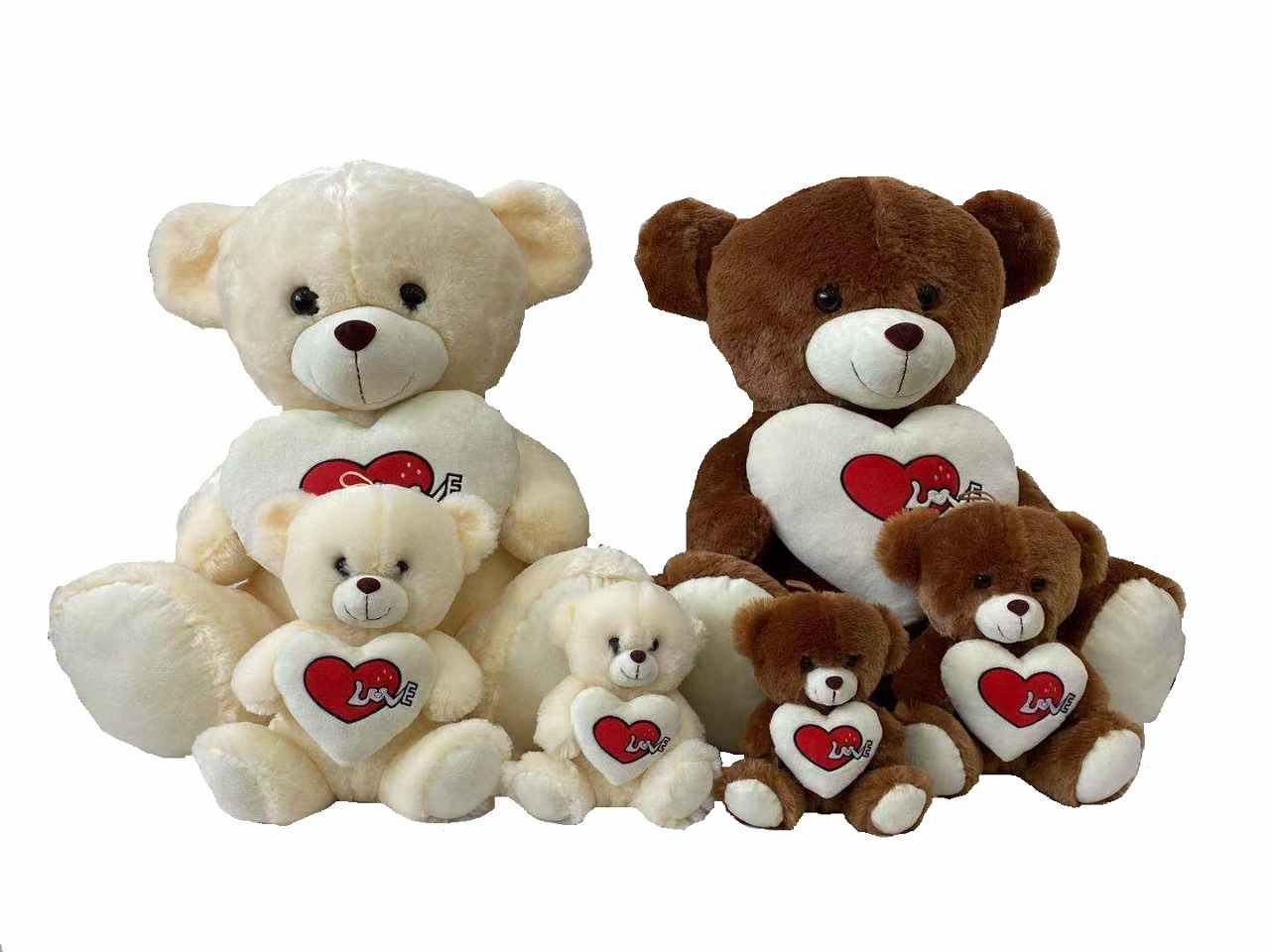 Orso c/cuore 60cm